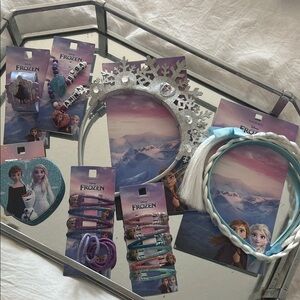 Frozen Kids Hair Accessories Set - Silver and Blue